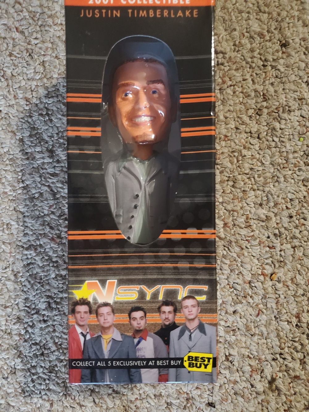 NSYNC Justin Timberlake Collectible Figure - Black & Orange Box
